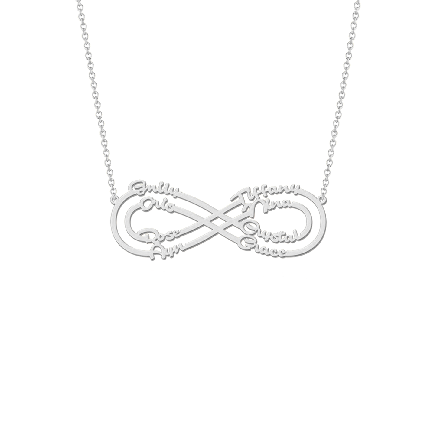 Eternity Necklace with Love Names