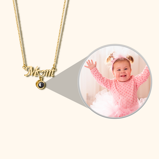 Mum's Necklace with Projection Charm