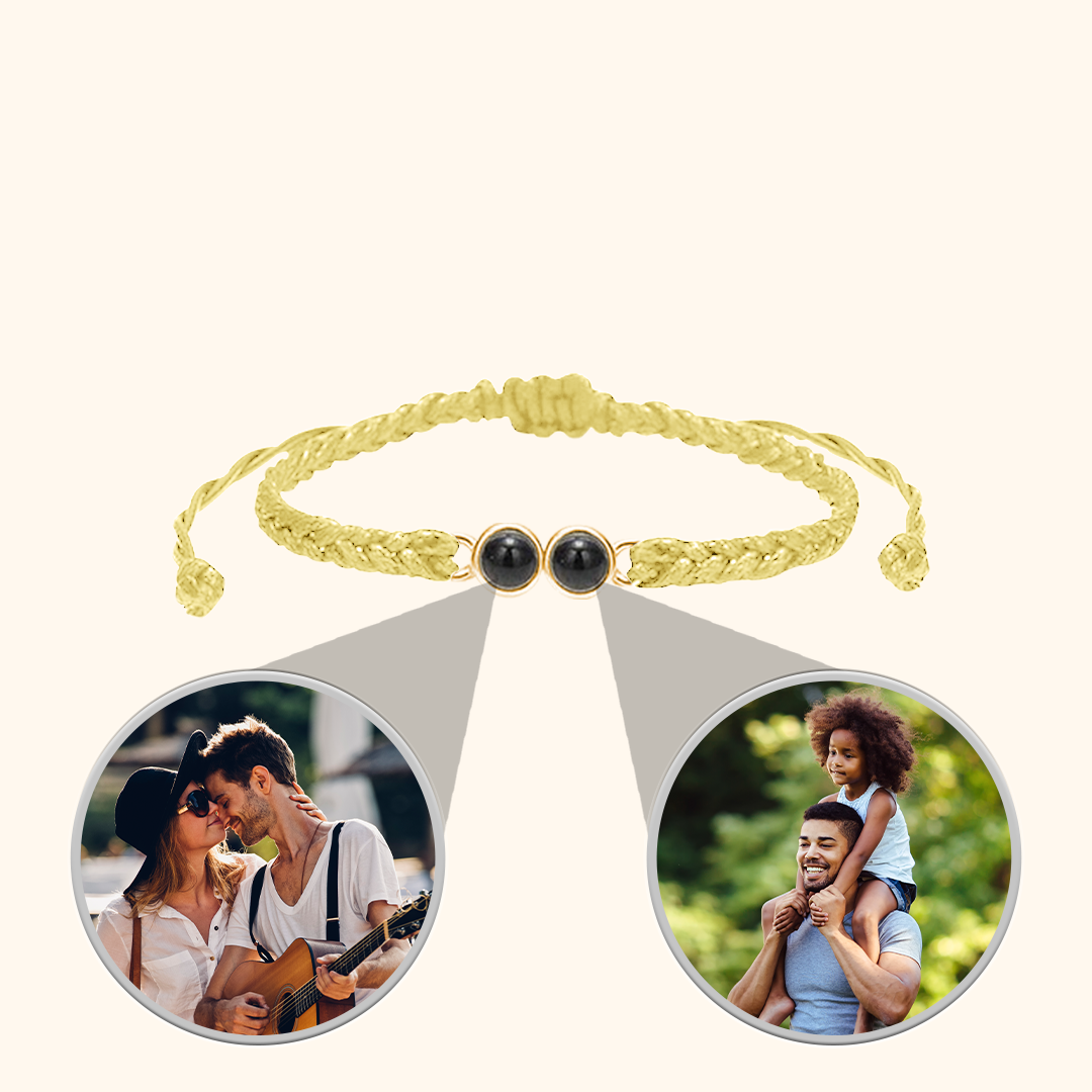 Photo Bracelet with Double Projection Charm