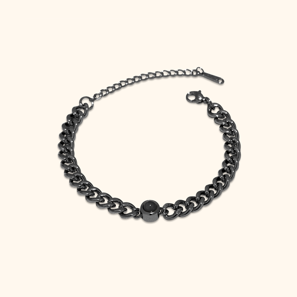 Personalised Cuban Projection Bracelet