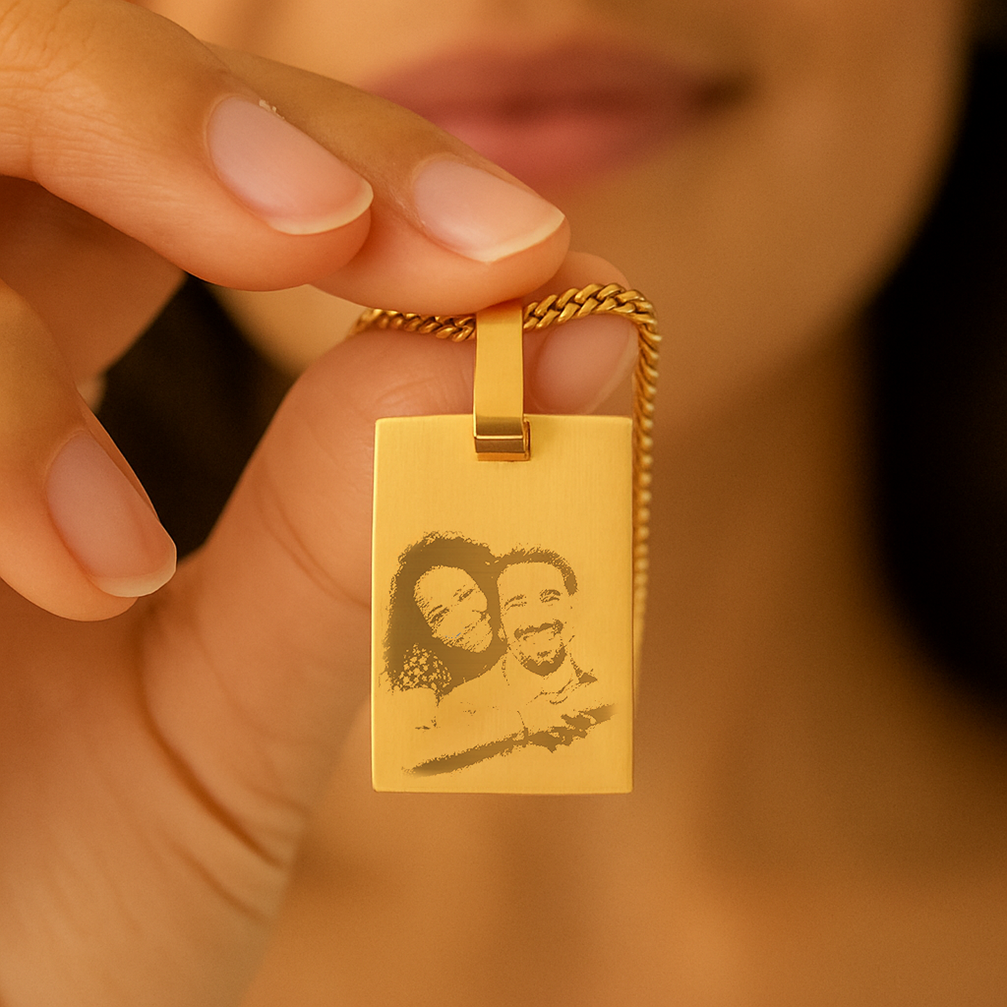 Custom Cherish Photo Pendant