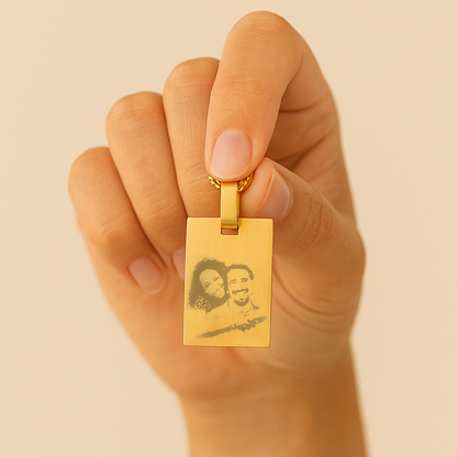 Personalised Cherish Photo Pendant