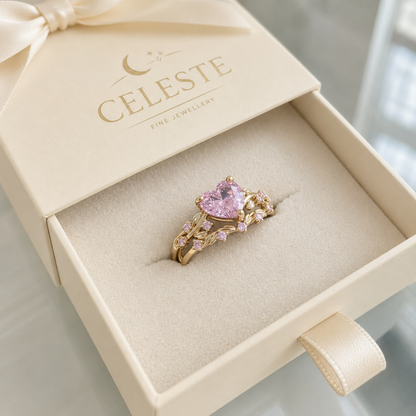 Petalheart Garden Ring Set | Gold