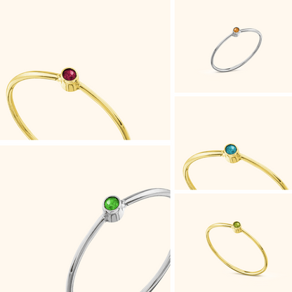 Sparkling Ring with Birthstone
