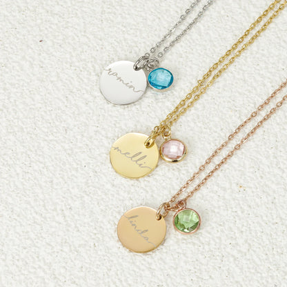 Personalised Birthstone Necklace