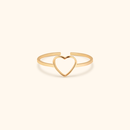 Heart-Shaped Minimalist Rings