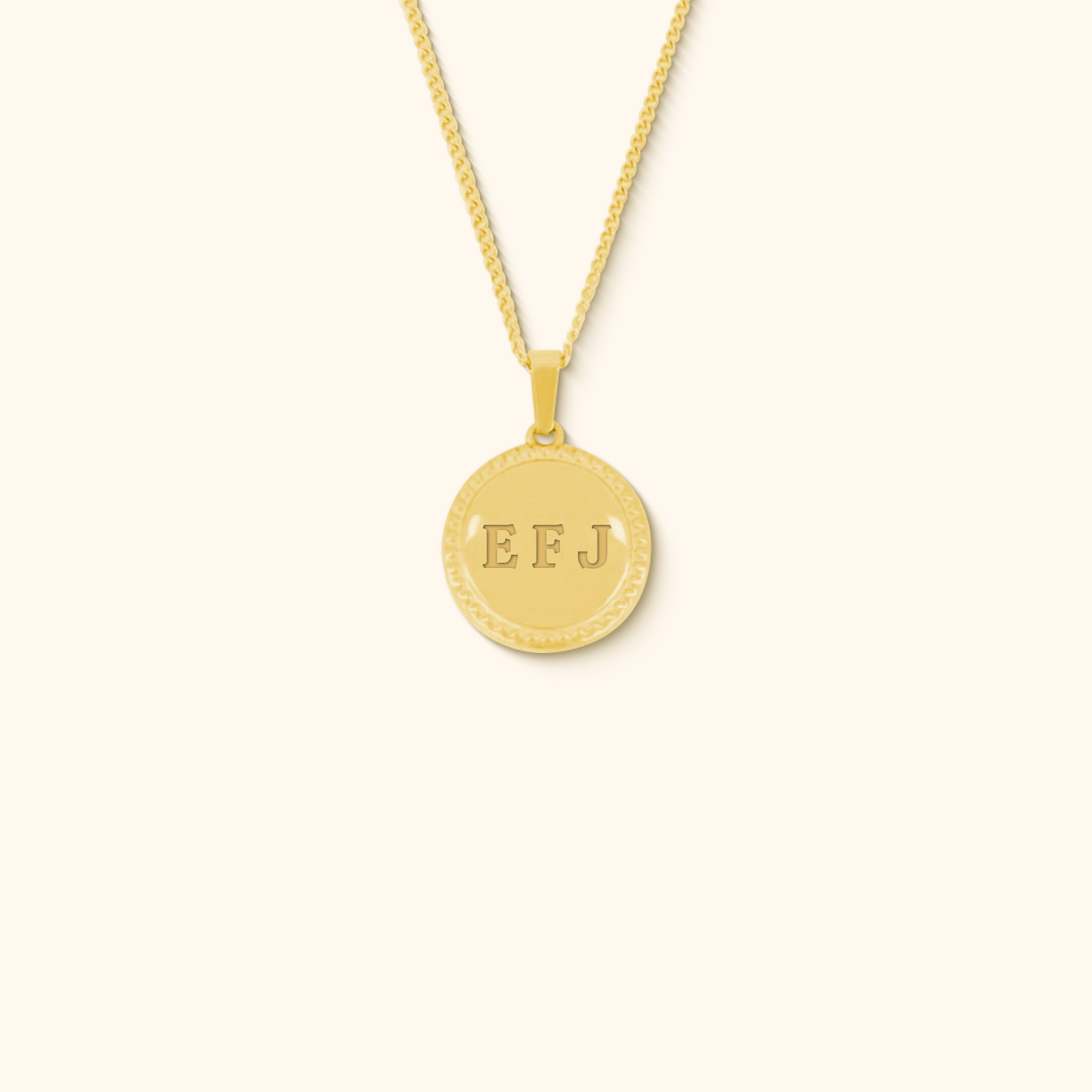 Atelier necklace with round charm