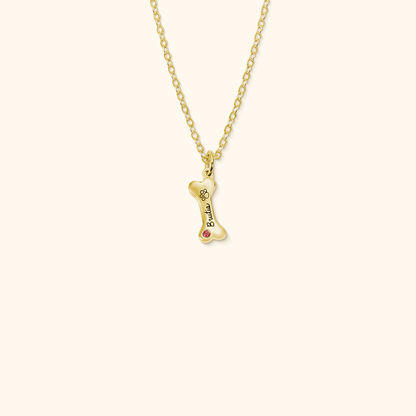 Customisable Dog Bone Necklace for Dog Lovers