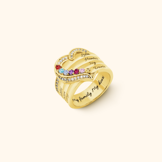 Personalised Ring with Birthstones