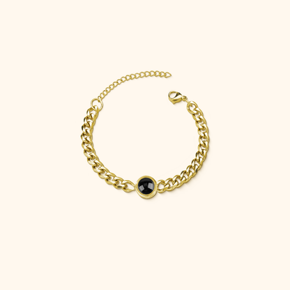Personalised Cuban Projection Bracelet