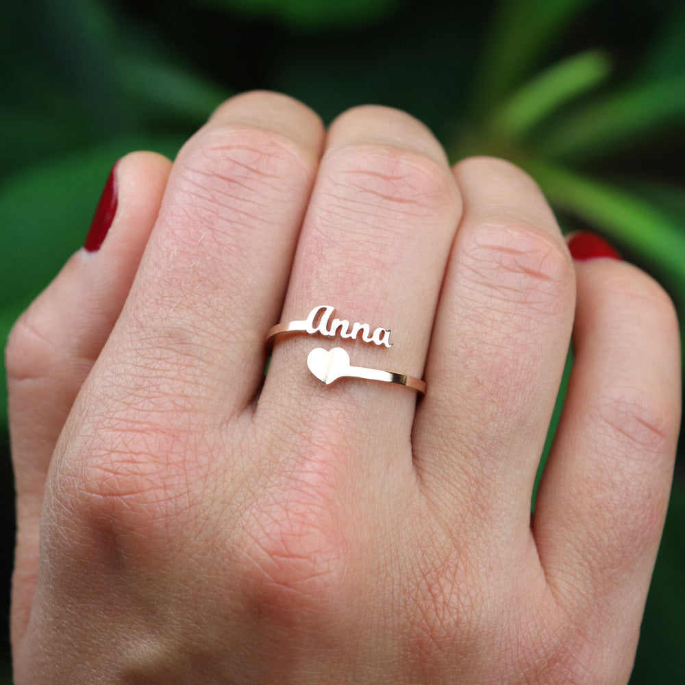 Luxurious Ring with Two Names