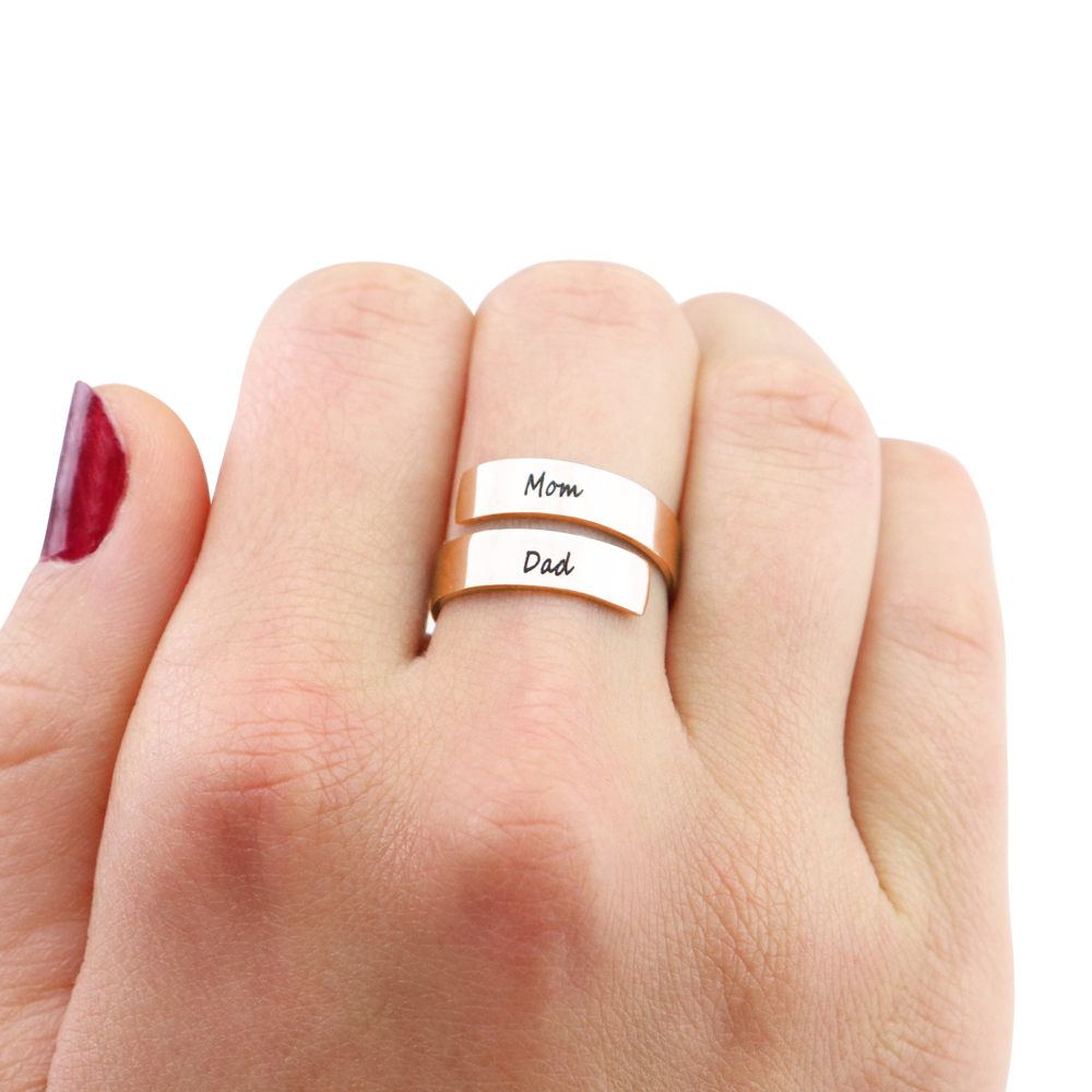 Elegant Ring with Two Names