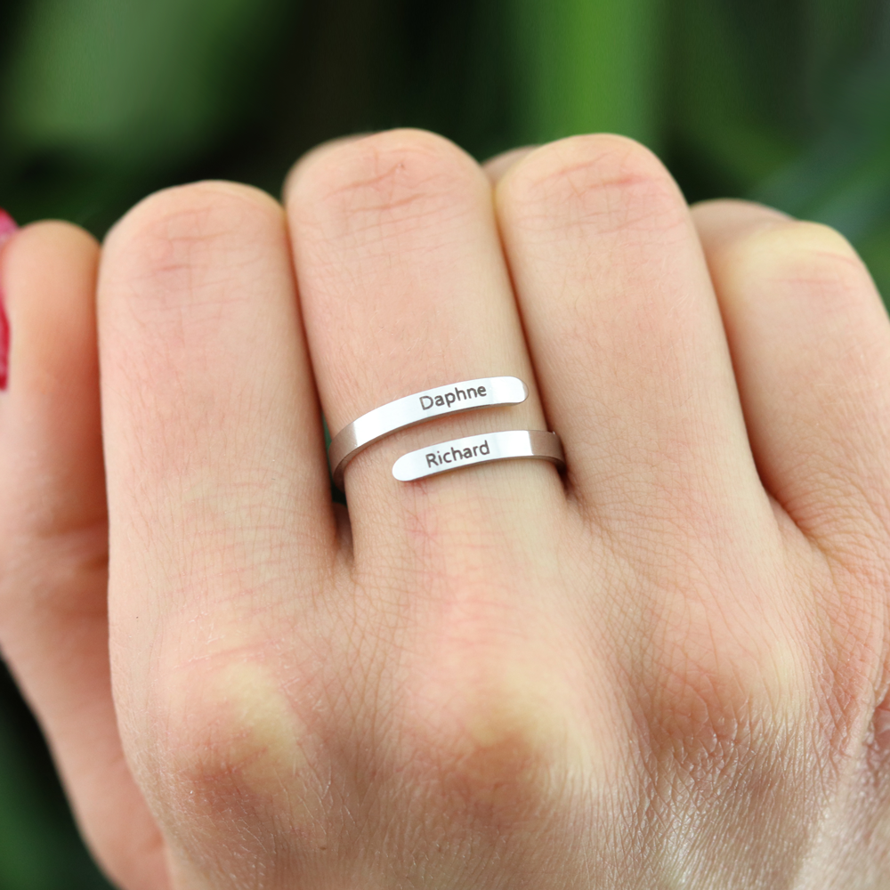 Custom Luxury Ring With 2 Names