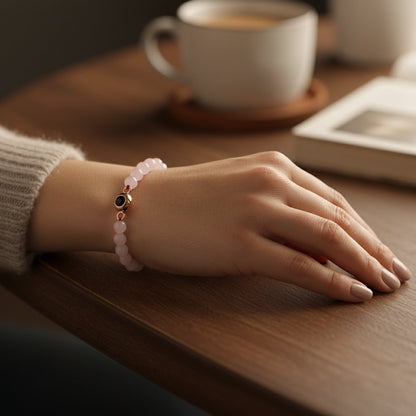 Elegant Pearl Photo Bracelet