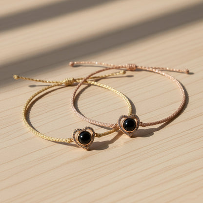 Love Memory Heart Photo Bracelet