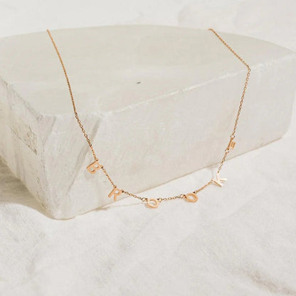 Personalised Engraved Initial Necklace