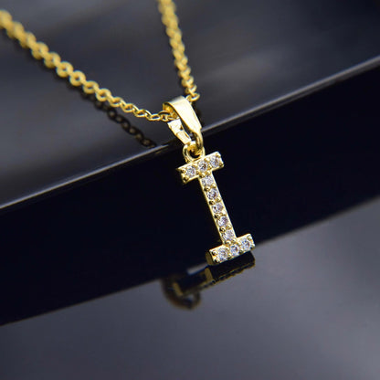 Cubic Zirconia Initial Necklace