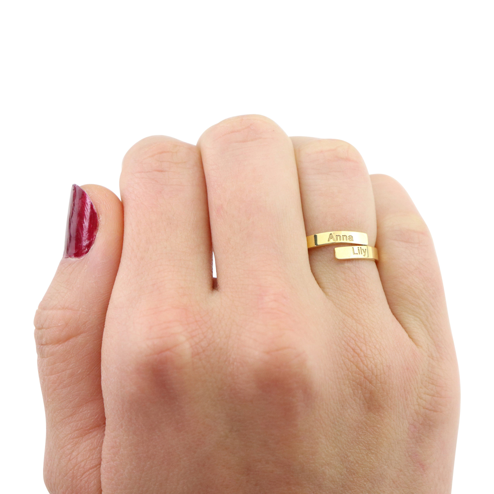Double Kirographic Name Ring