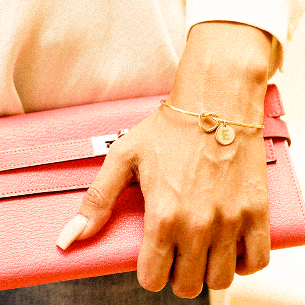 Knot Bracelet with Initials