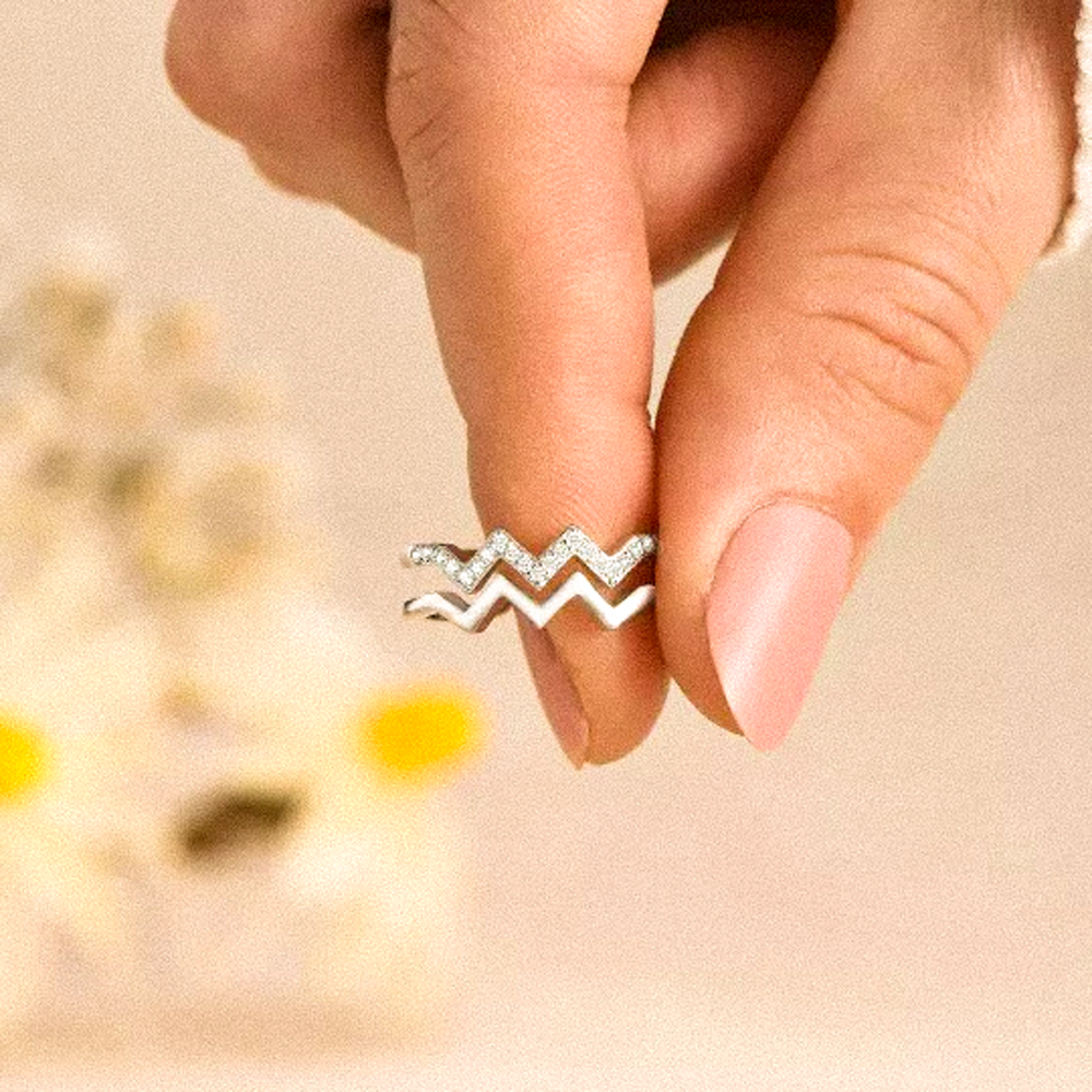 Double Wave Ring