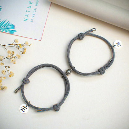 Magnetic Bracelet with Initials