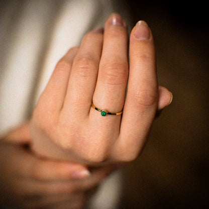 Sparkling Ring with Birthstone