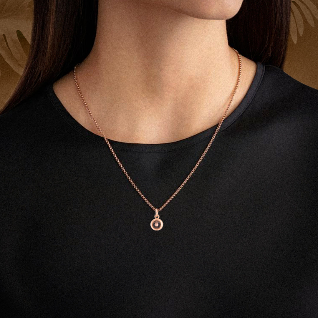 Personalised Circular Photo Necklace