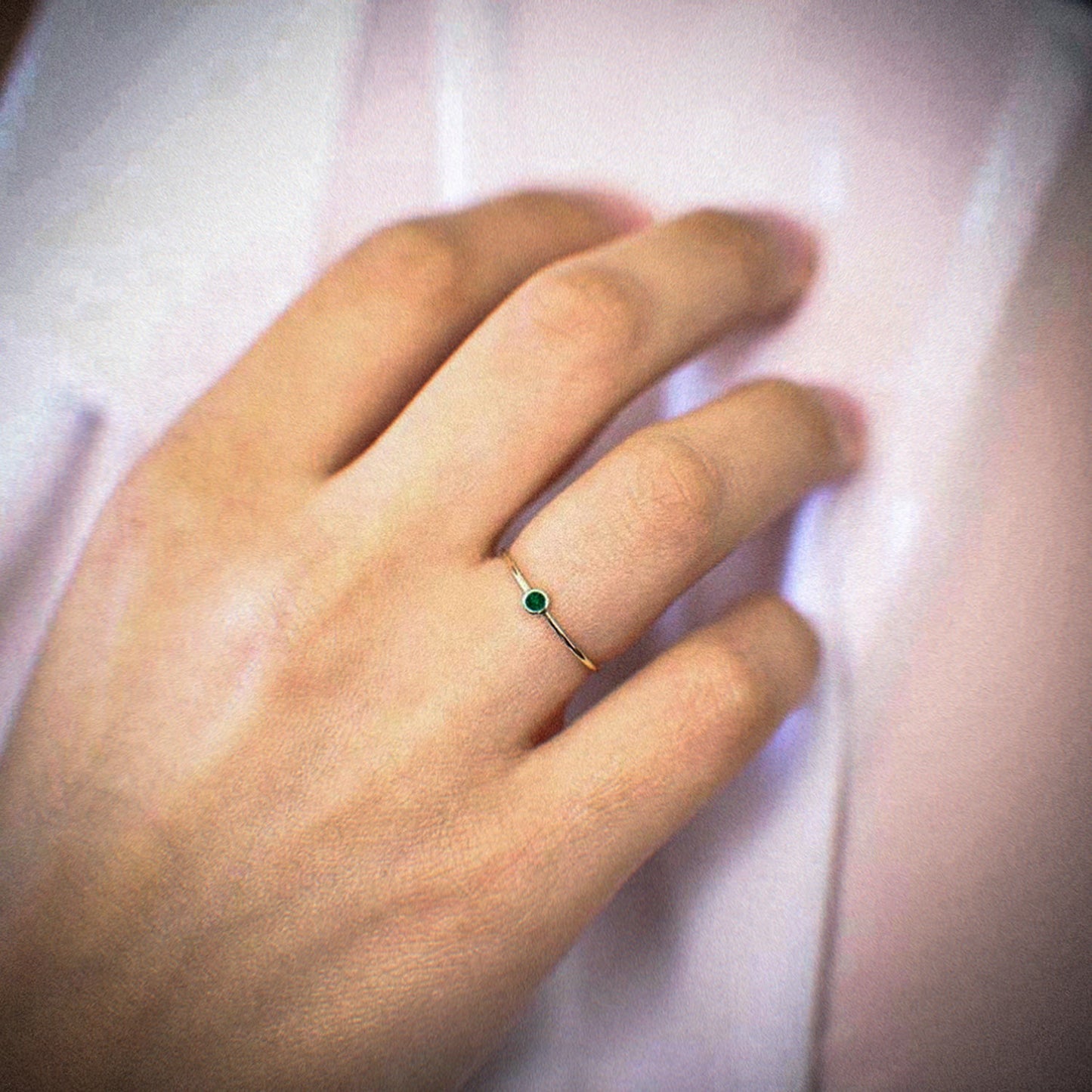 Sparkling Ring with Birthstone