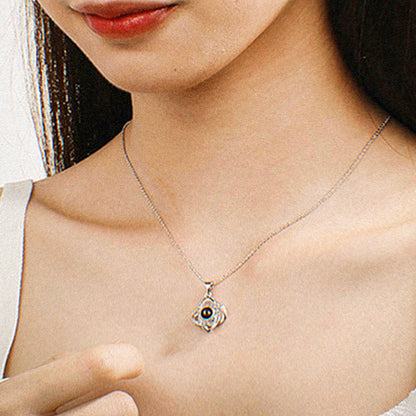 Personalised Interwoven Photo Projection Necklace