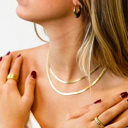 Trendy Herringbone Necklace