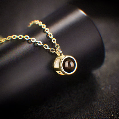 Personalised Circular Photo Necklace