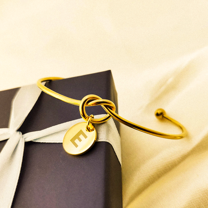 Knot Bracelet with Initials