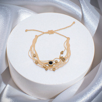 Personalised Photo Bracelet with Love Charms