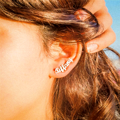 Luxurious Name Plate Earrings