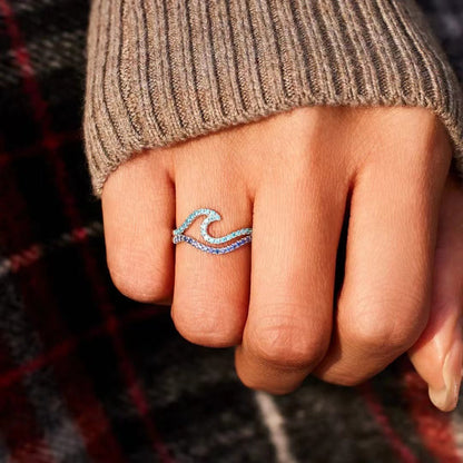 Wavy Ring with Self-Love