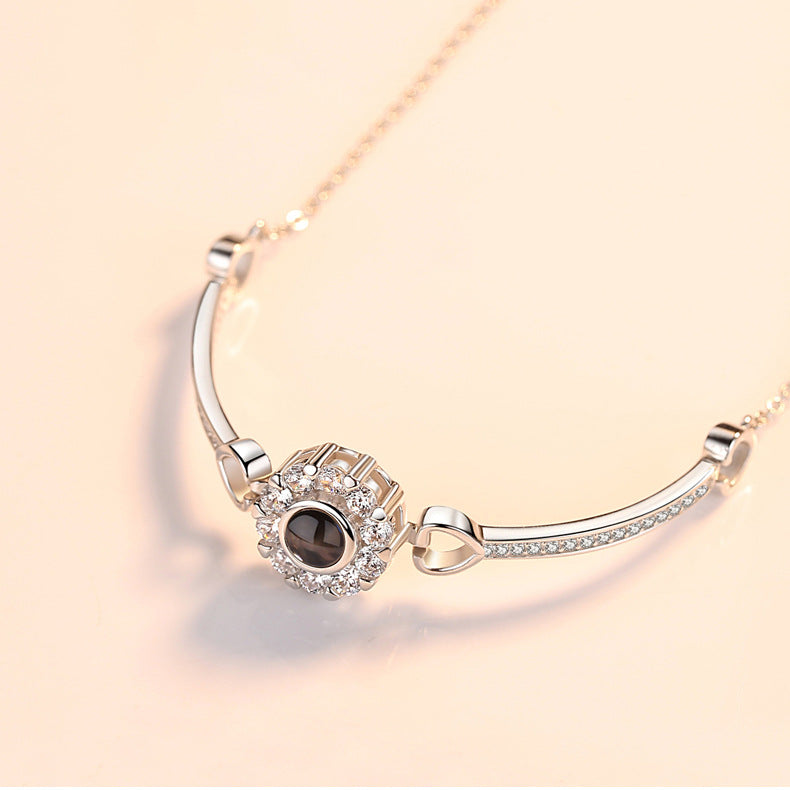 Personalised Round Photo Projection Bracelet