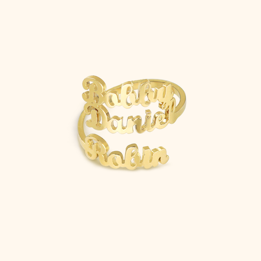 Luxurious Ring With Three Names