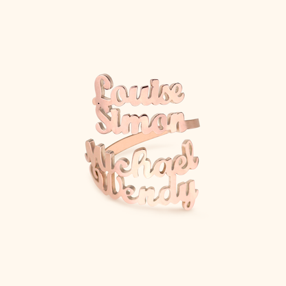 Luxurious Ring with Four Names