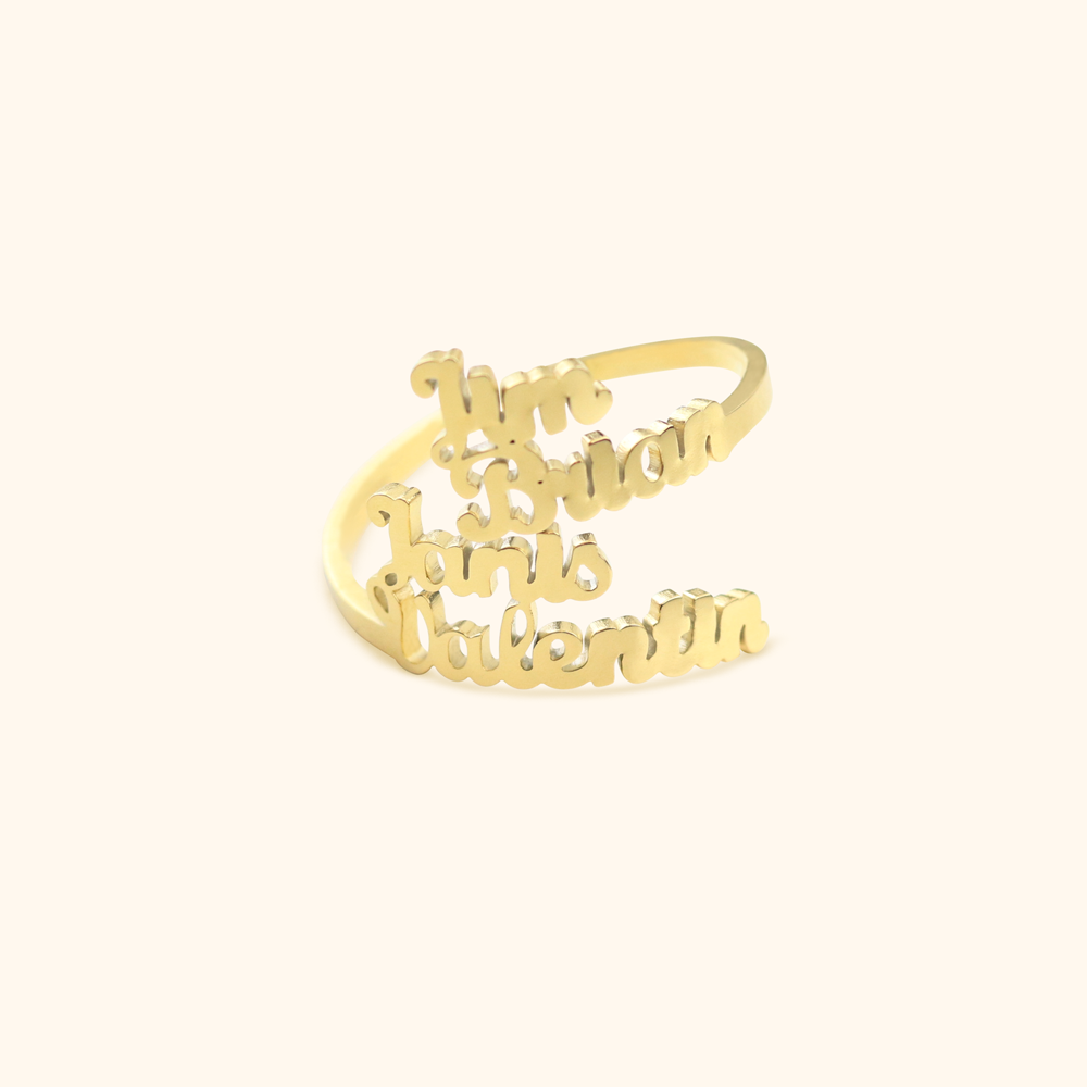 Luxurious Ring with Four Names