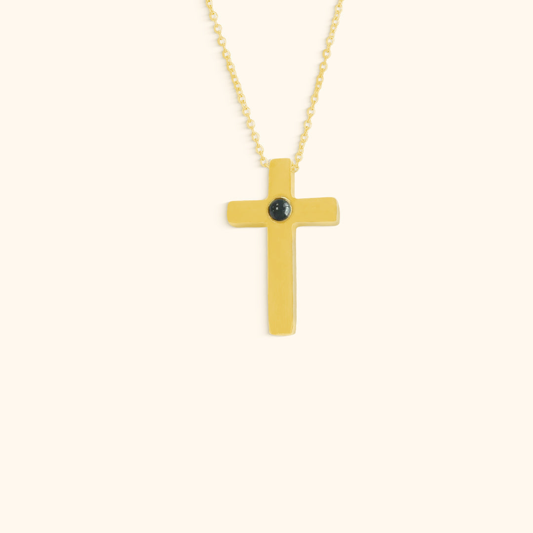 Customisable Cross Necklace with Projection