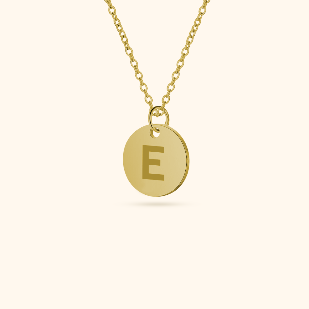 Luxurious Initial Coin Necklace