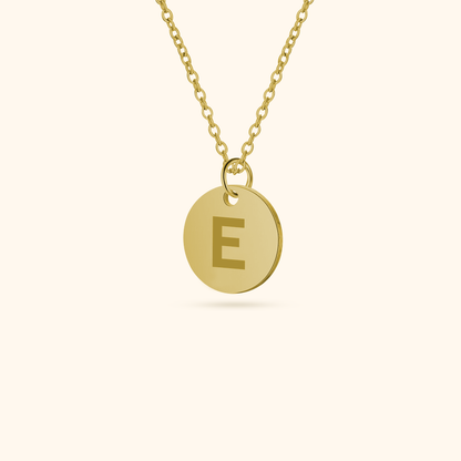 Luxurious Initial Coin Necklace