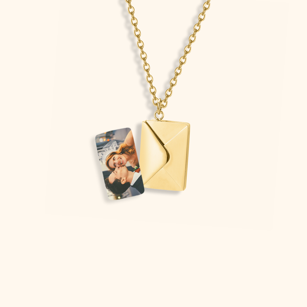 Personal Photo Envelope Necklace
