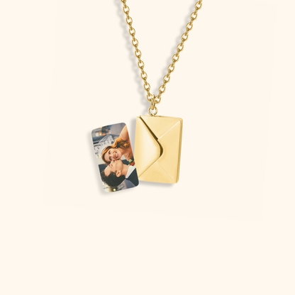 Personal Photo Envelope Necklace
