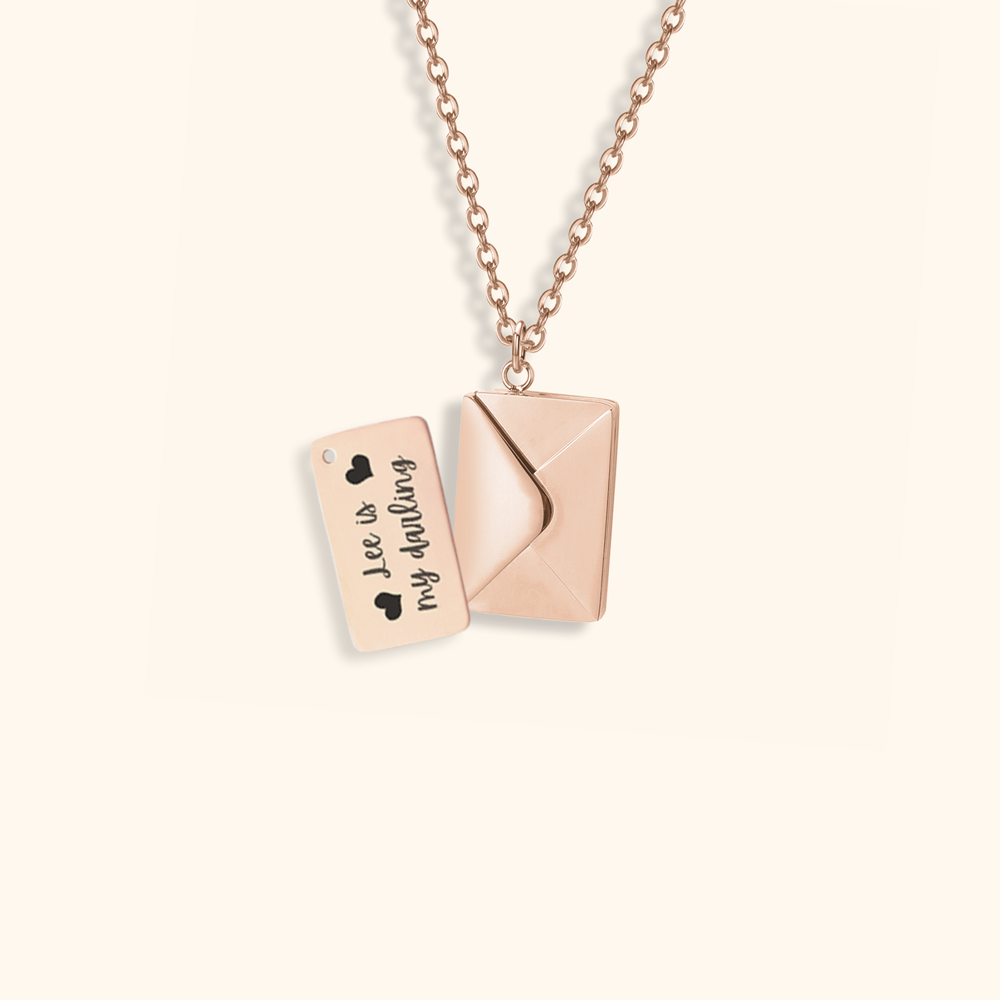 Custom Necklace with Love Letter
