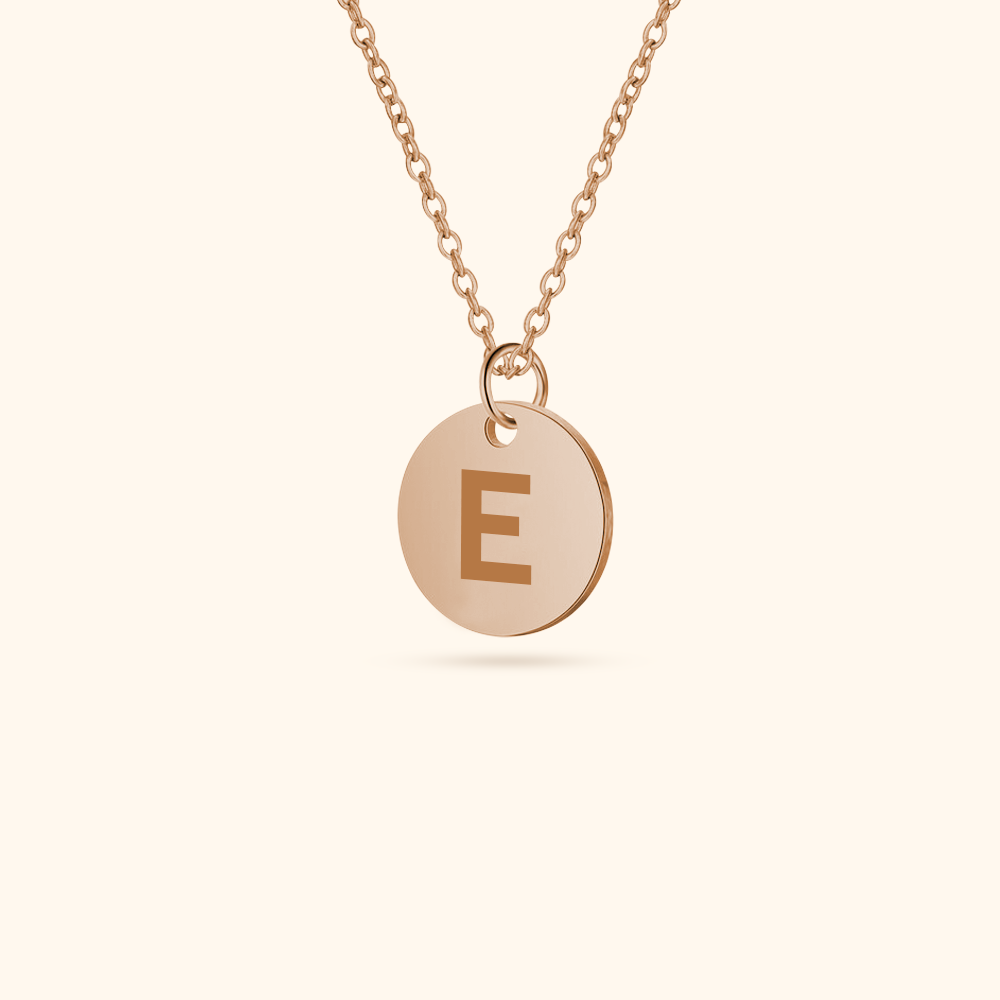 Luxurious Initial Coin Necklace