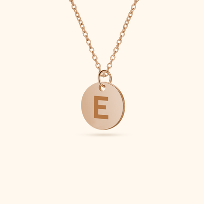 Luxurious Initial Coin Necklace