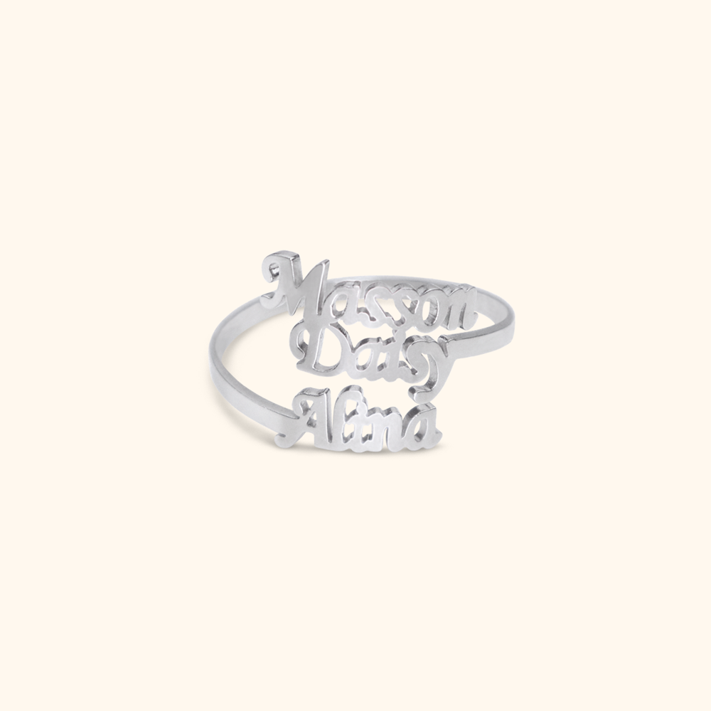 Luxurious Ring With Three Names