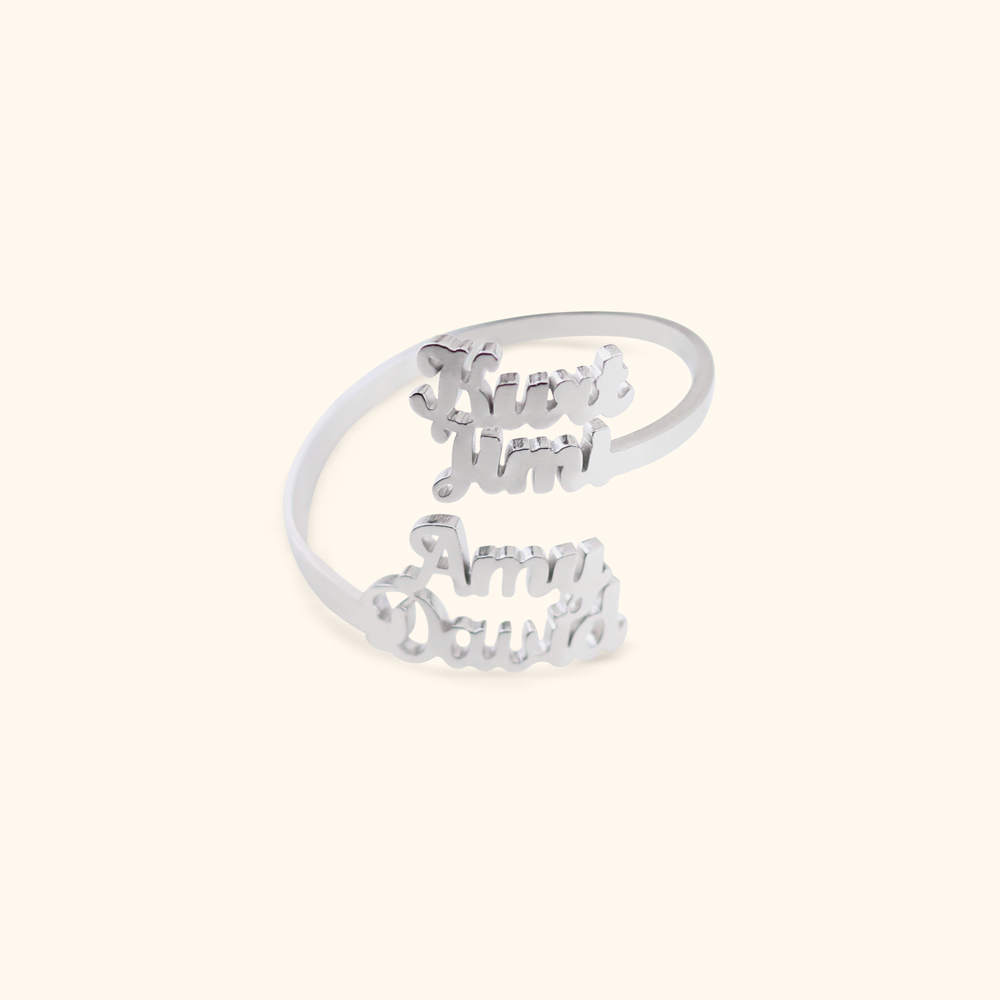 Luxurious Ring with Four Names