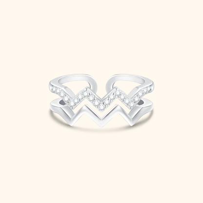 Double Wave Ring